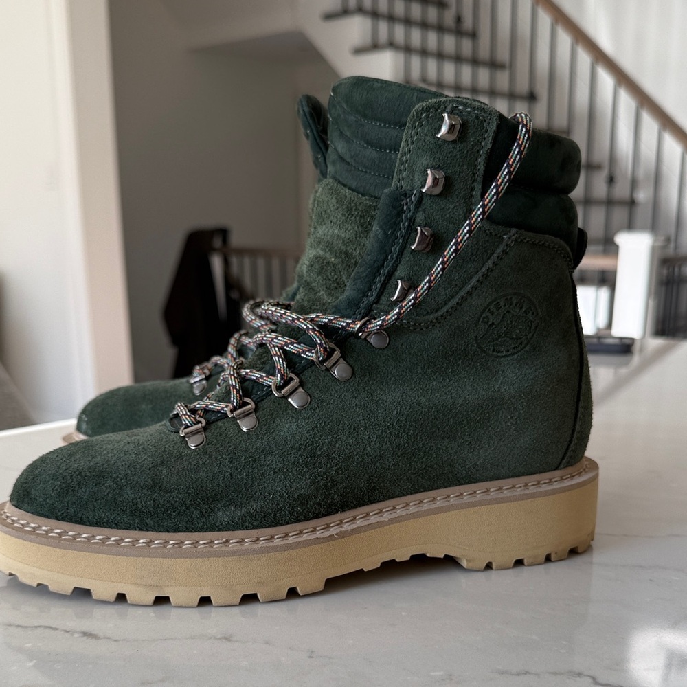 DIEMME Green Suede Lace-Up Boots - Picture 5 of 5